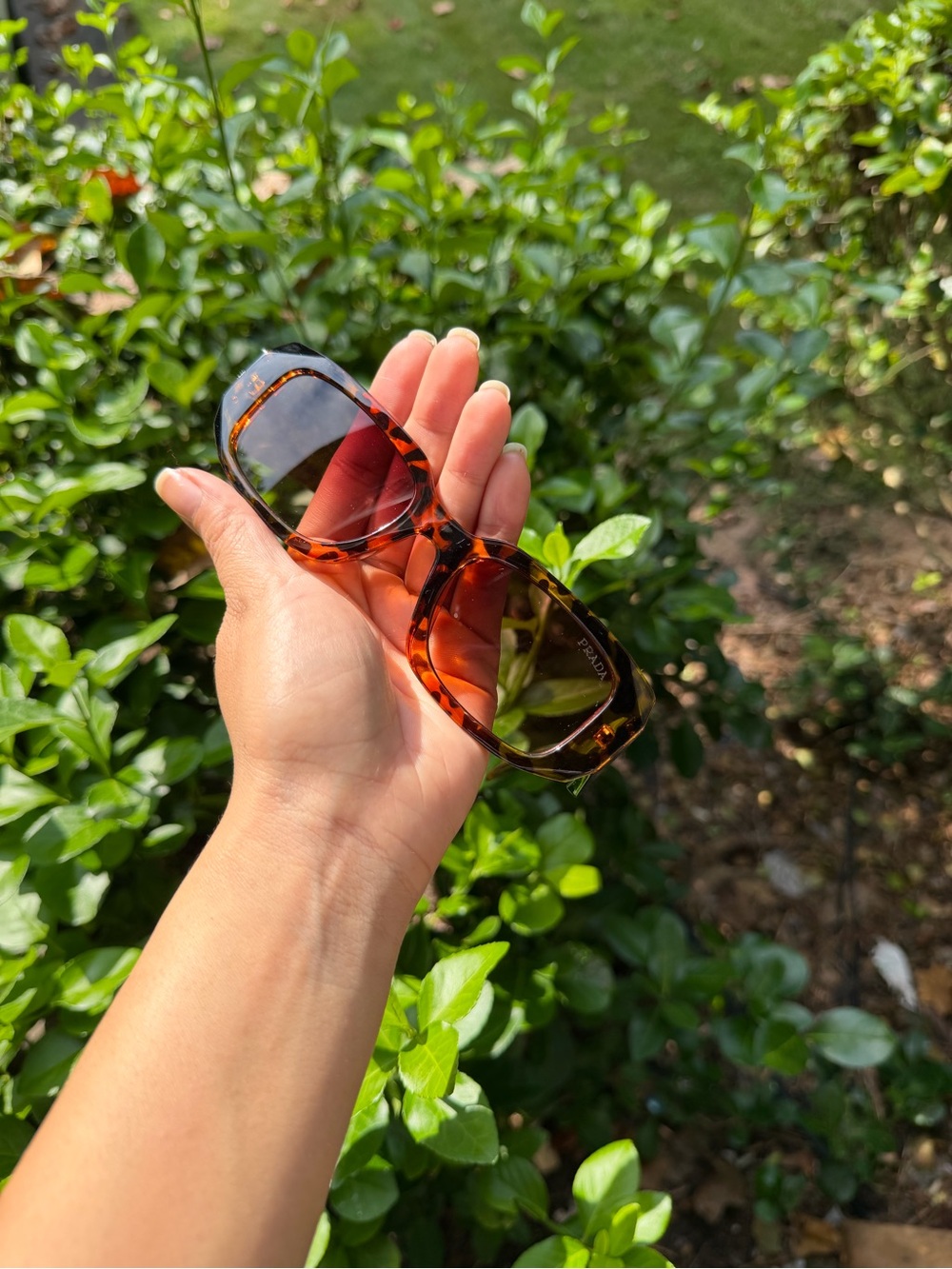 Prada Tortoiseshell Sunglasses with Brown Gradient Lenses